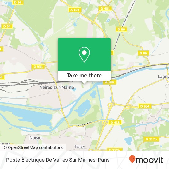 Poste Électrique De Vaires Sur Marnes map