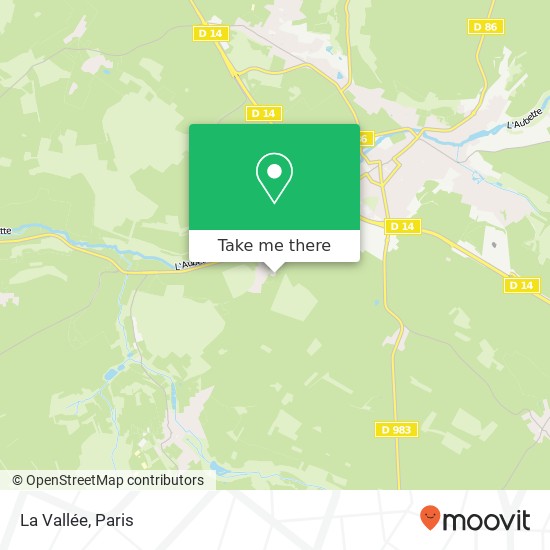 La Vallée map