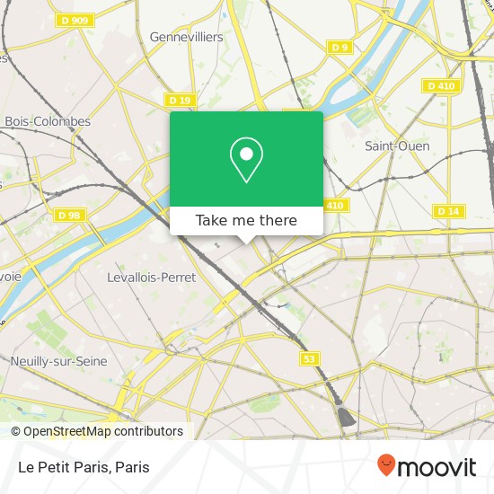 Le Petit Paris map