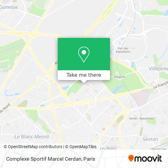Complexe Sportif Marcel Cerdan map