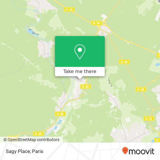 Sagy Place map