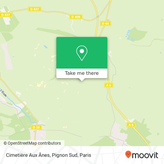 Cimetière Aux Ânes, Pignon Sud map