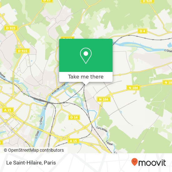 Mapa Le Saint-Hilaire