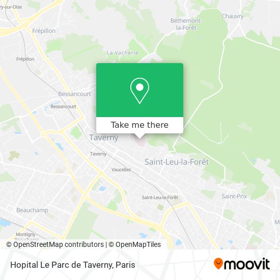 Mapa Hopital Le Parc de Taverny