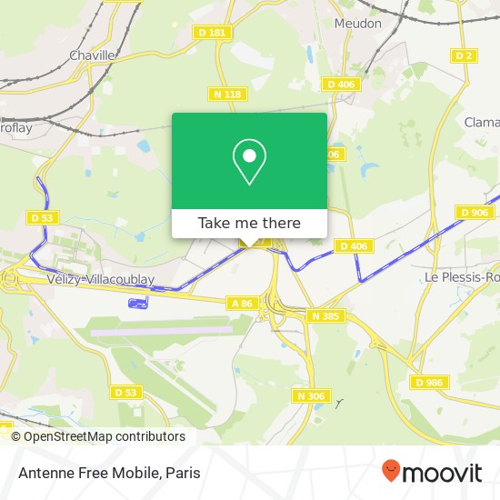 Mapa Antenne Free Mobile