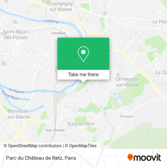Parc du Château de Retz map