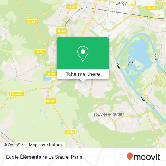 Mapa École Élémentaire La Siaule