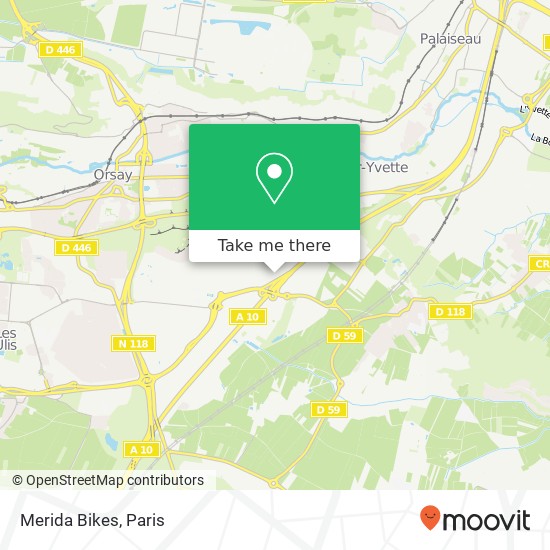 Mapa Merida Bikes