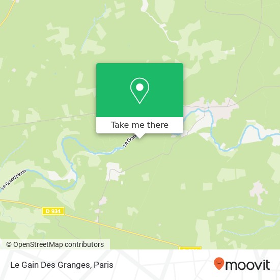 Le Gain Des Granges map