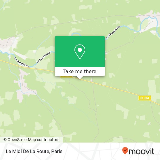 Le Midi De La Route map