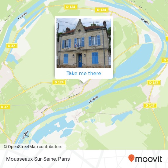 Mapa Mousseaux-Sur-Seine