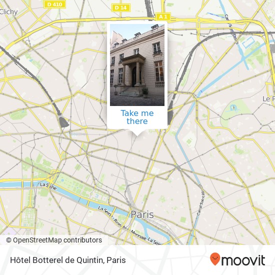 Mapa Hôtel Botterel de Quintin