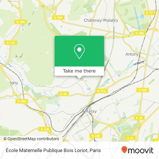 Mapa École Maternelle Publique Bois Loriot