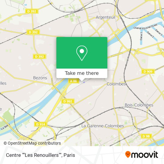 Centre ""Les Renouillers"" map