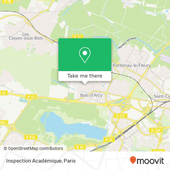 Inspection Académique map