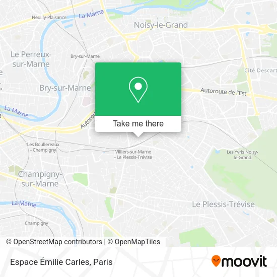Espace Émilie Carles map