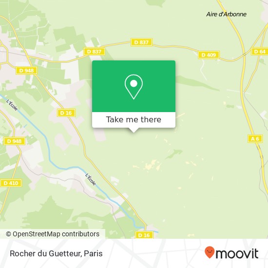 Rocher du Guetteur map