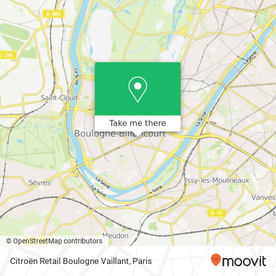 Mapa Citroën Retail Boulogne Vaillant