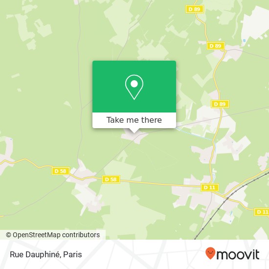 Mapa Rue Dauphiné