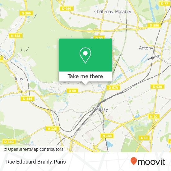 Rue Edouard Branly map