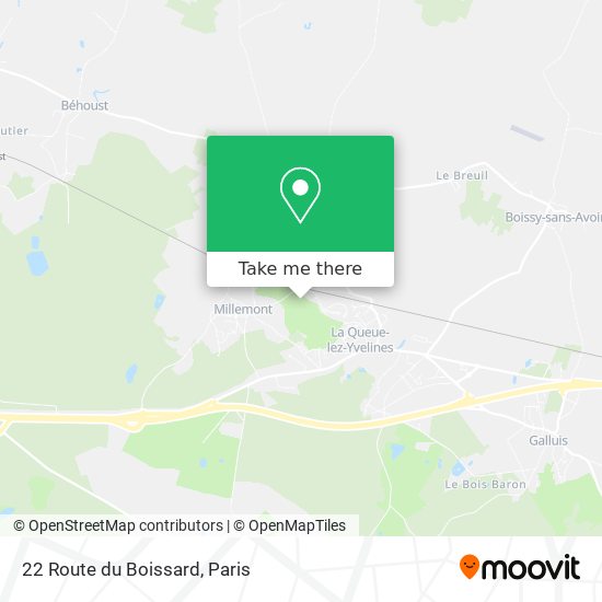 Mapa 22 Route du Boissard