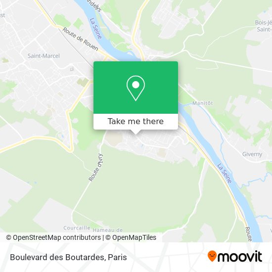Mapa Boulevard des Boutardes