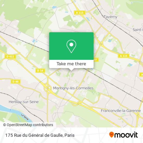 Mapa 175 Rue du Général de Gaulle