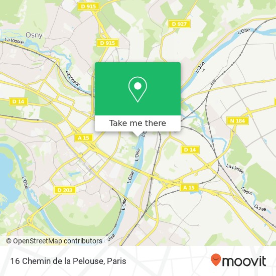 16 Chemin de la Pelouse map