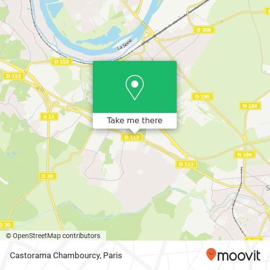 Castorama Chambourcy map