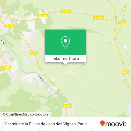 Chemin de la Plaine de Jean des Vignes map