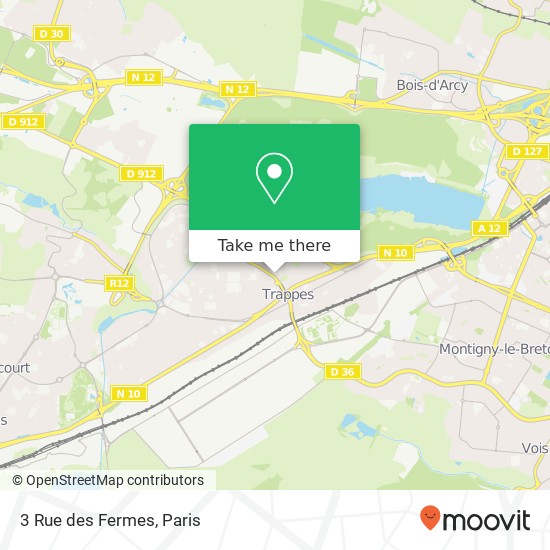 Mapa 3 Rue des Fermes