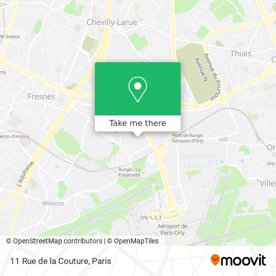 Mapa 11 Rue de la Couture