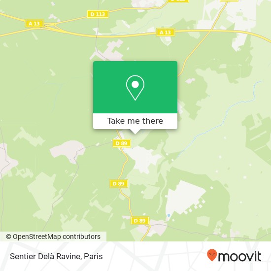 Sentier Delà Ravine map