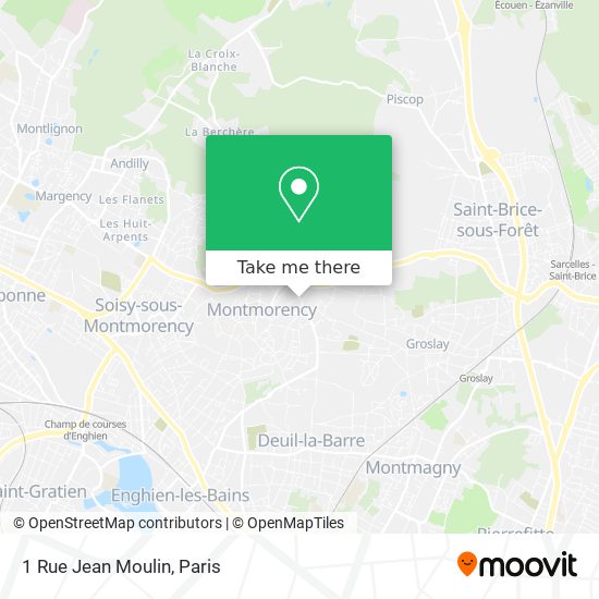 Mapa 1 Rue Jean Moulin