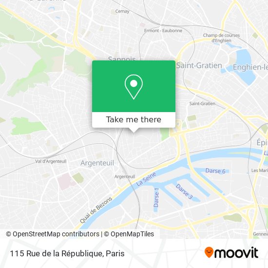 Mapa 115 Rue de la République