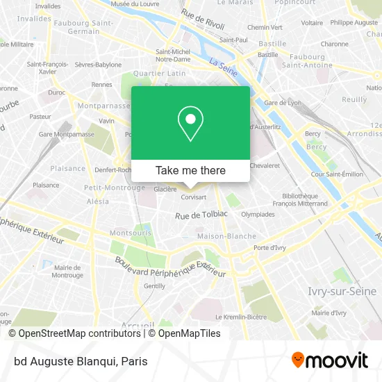 bd Auguste Blanqui map