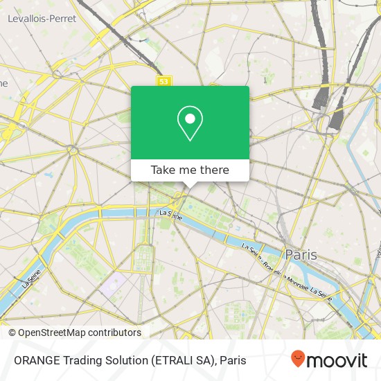 Mapa ORANGE Trading Solution (ETRALI SA)