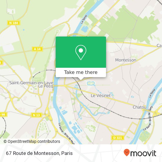 Mapa 67 Route de Montesson
