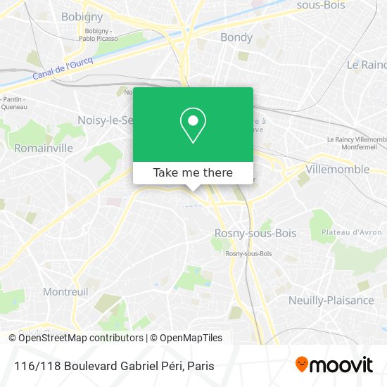 116/118 Boulevard Gabriel Péri map