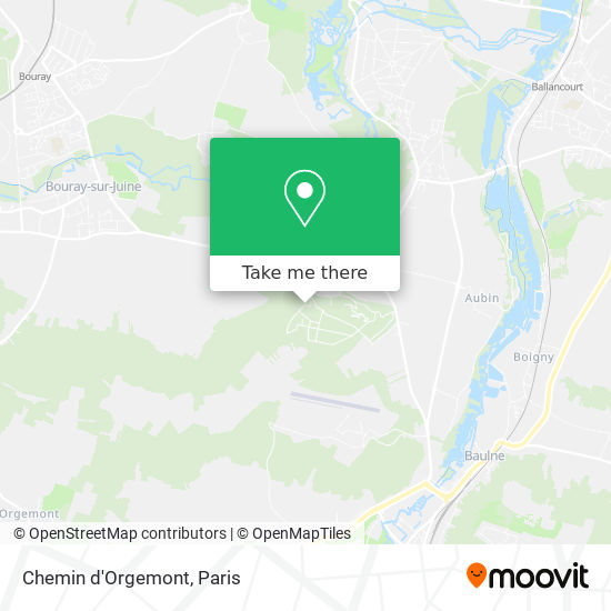 Chemin d'Orgemont map