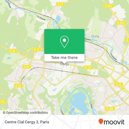 Mapa Centre Cial Cergy 3