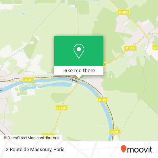 Mapa 2 Route de Massoury