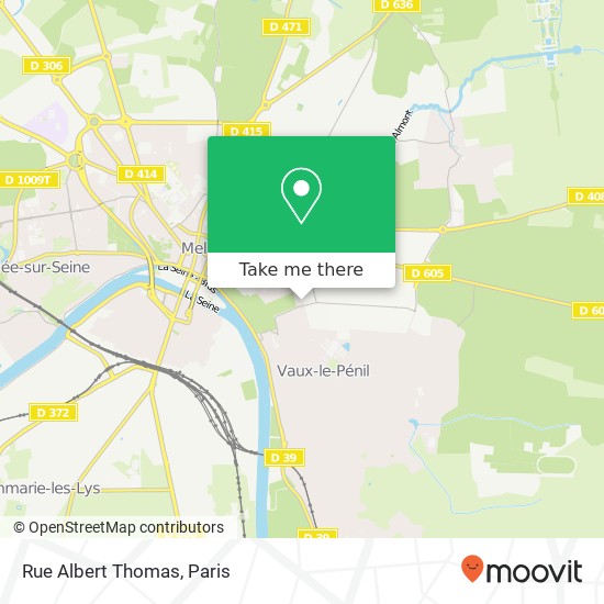 Mapa Rue Albert Thomas