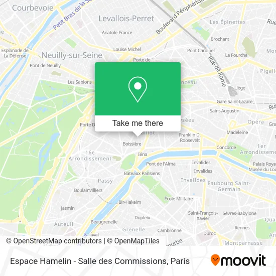 Espace Hamelin - Salle des Commissions map