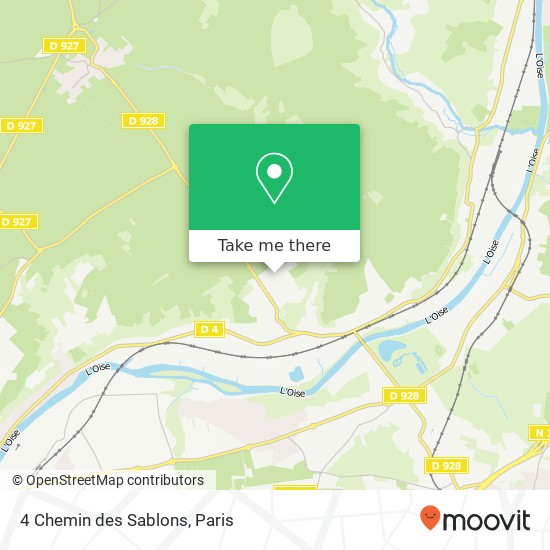 4 Chemin des Sablons map