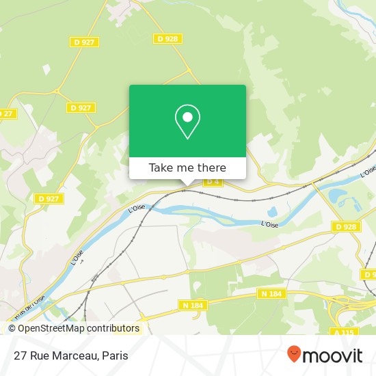 Mapa 27 Rue Marceau