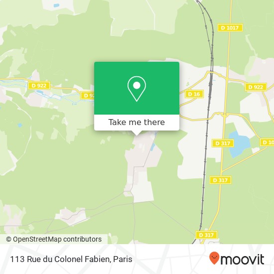 Mapa 113 Rue du Colonel Fabien