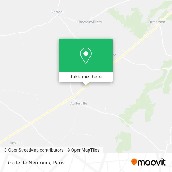 Route de Nemours map