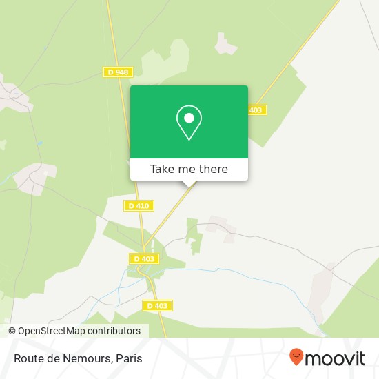 Route de Nemours map