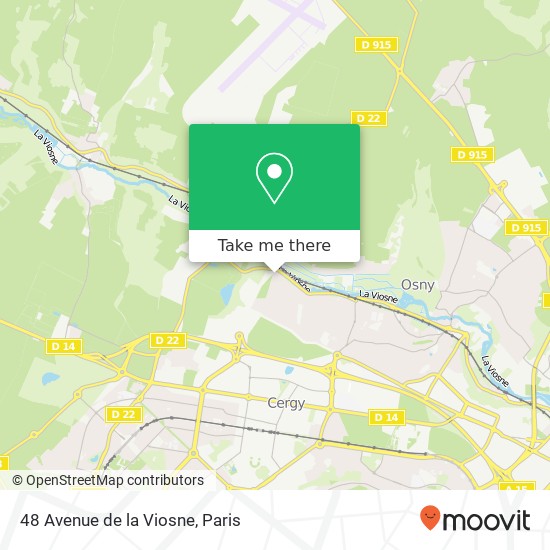 48 Avenue de la Viosne map
